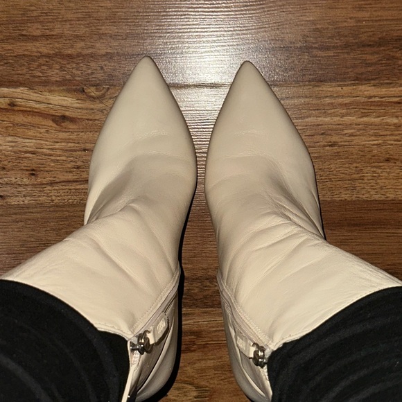 SCHUTZ Cream Ankle Booties - Picture 3 of 8